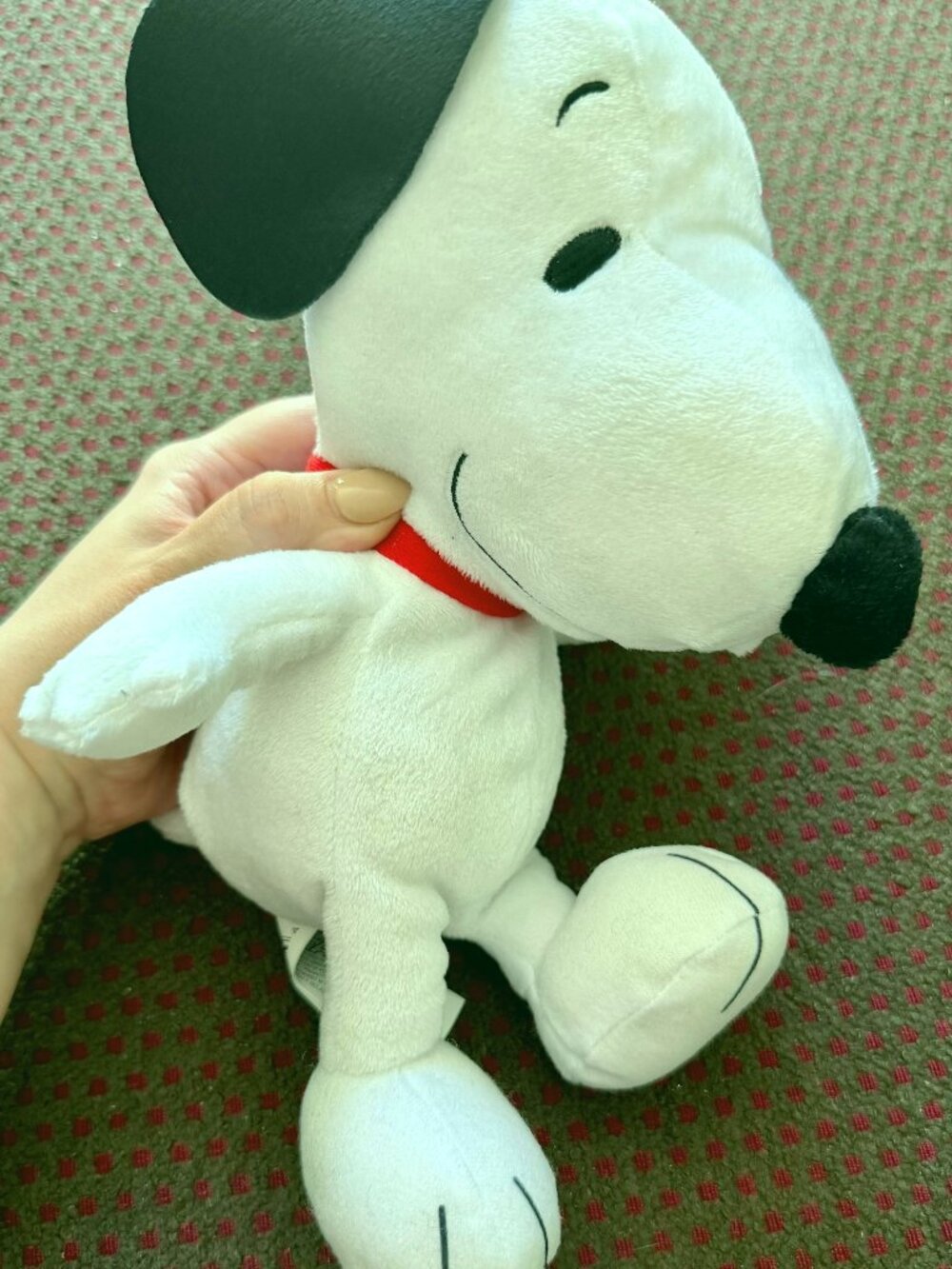 Peanuts Snoopy Plush Just Play NWT Soft Stuffed Animal Red Collar Dog 8in New